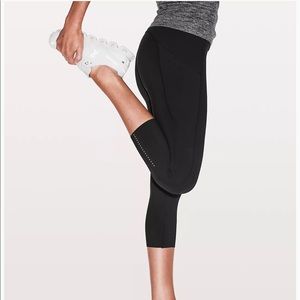Lululemon Fast and Free Reflective High-Rise Crop 19"